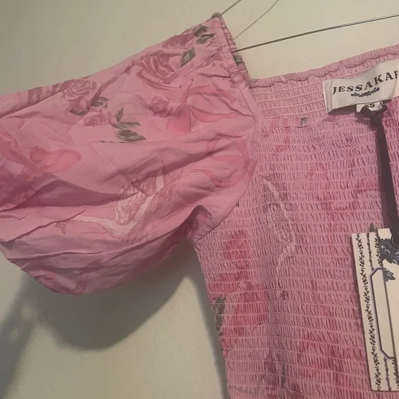 Jessakae Delilah Pink Smocked Dress - Picture 5 of 8